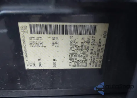 2011 Nissan Altima 2.5 S из США, поврежденный, VIN 1N4AL2AP3BN433827